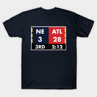 NE 3 ATL 28 to NE 34 ATL 28 Final Shirt: Funny Game Shirts T-Shirt